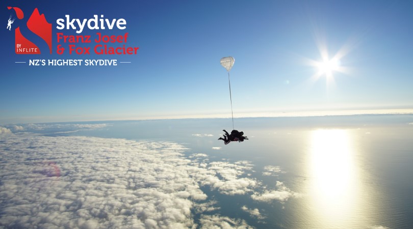 The highest tandem skydive in the southern hemisphere is now available at Franz Josef Glacier.